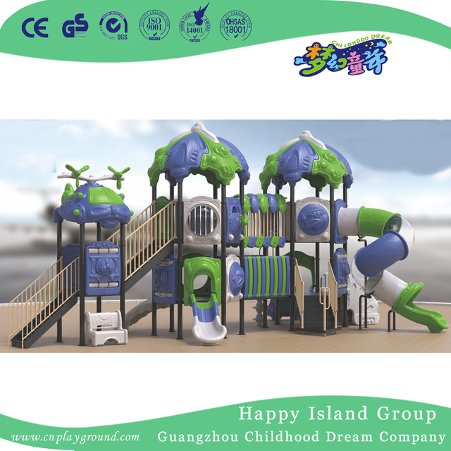 Outdoor Toddler Slide Playground With Climbing Equipment (1913502)