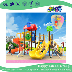 Cartoon Slide Plastic Children Playground For Promotion (BBE-B4)