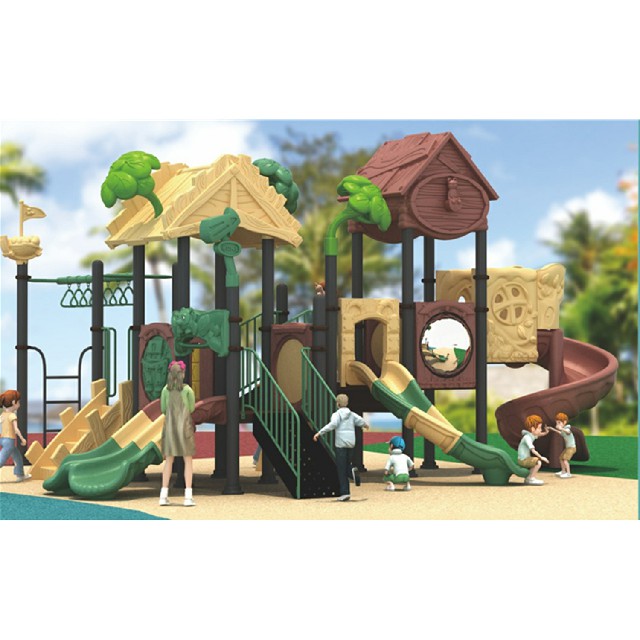 Outdoor Commercial Tree House Children Slide Playground (ML-2001201)