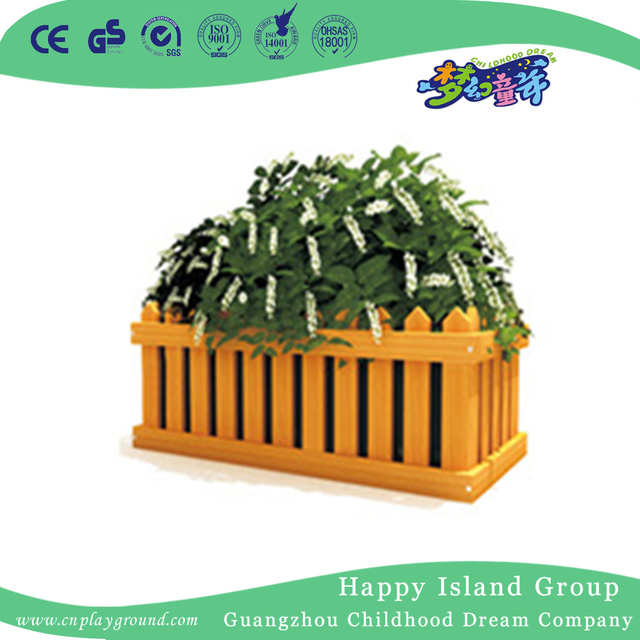 New Style Park Outdoor Wood Flowerpot (HHK-14812)