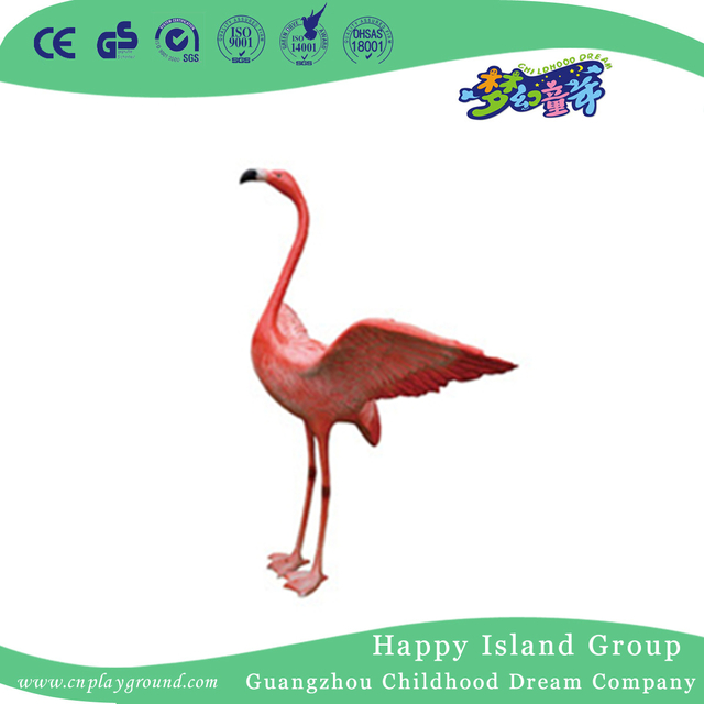 Outdoor Middle Animal Sculpture Flamingos Equipment (HHK-12901)