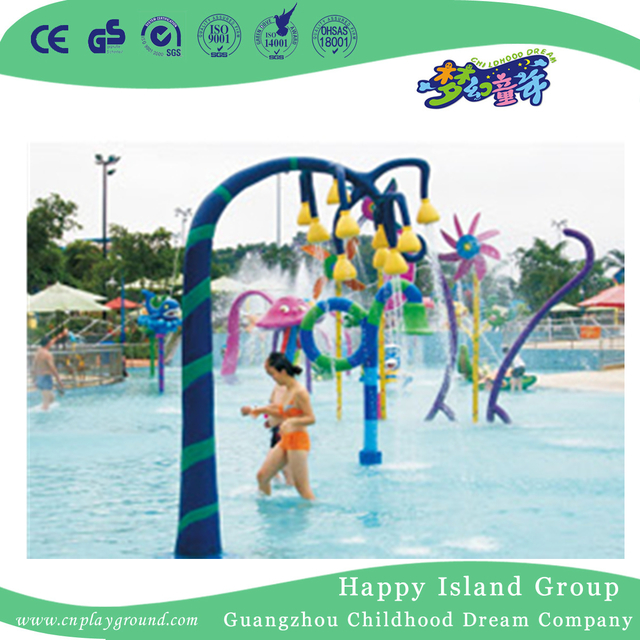 Outdoor Double Beautiful Buds Spraying Water Play Game Equipment (HHK-11110)