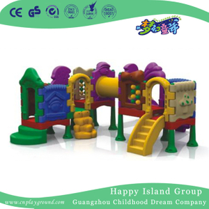 Children Play Plastic Small Combination Slide Playground (WZY-473-40)