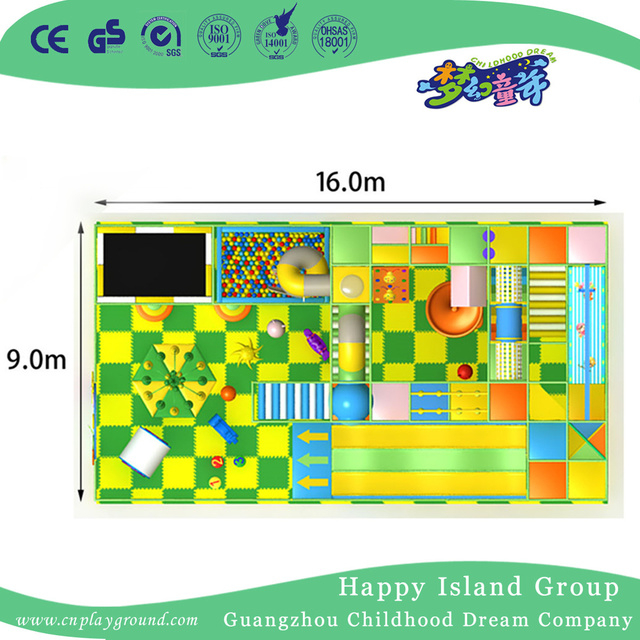 Hot Sale Half Open Cartoon Children Small Indoor Playground (JD-hld111024)