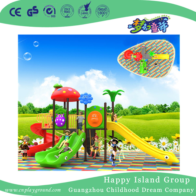 Garden Colorful Plastic Slide Children Playground (BBE-B29)
