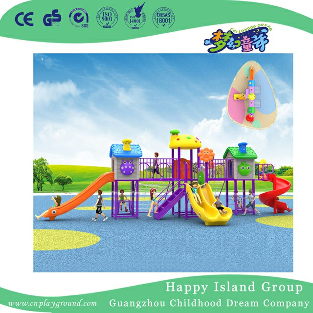 Kindergarten Funny Children Combination Slide Playground With Climbing (BBE-A27)