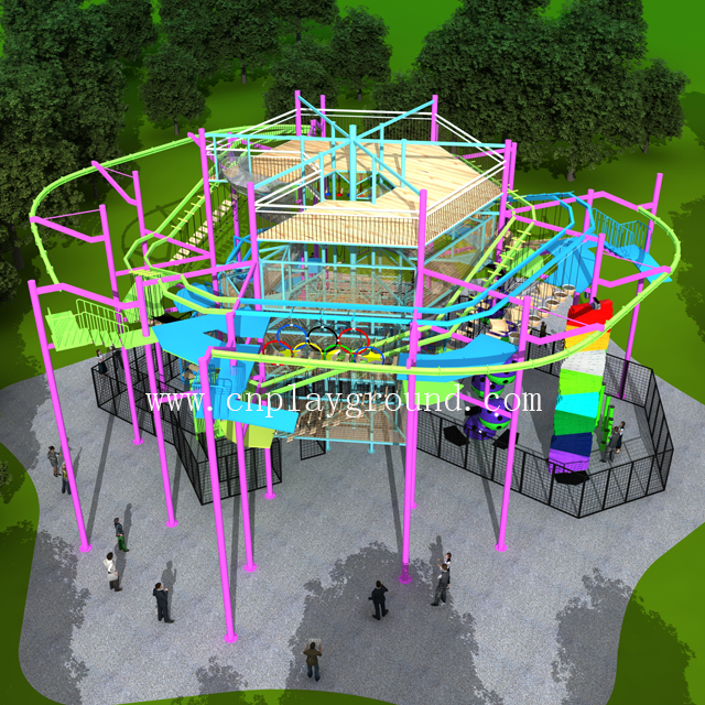 crystal tower attraction park foxflying playground+8615989279205