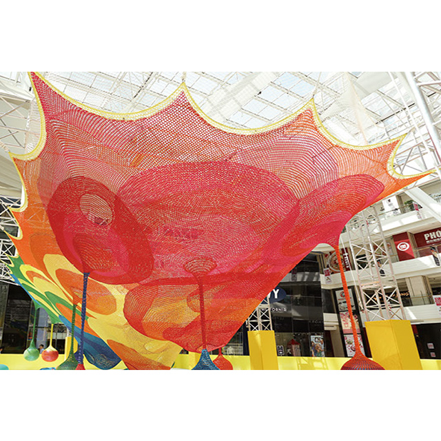 Children rope net equipment with ring cushions(HLD-09901)