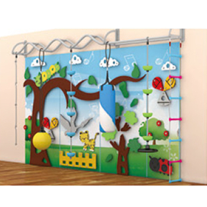 Play climbing structure with trees patterns(HLD-10311)