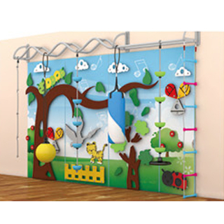 Play climbing structure with trees patterns(HLD-10311)