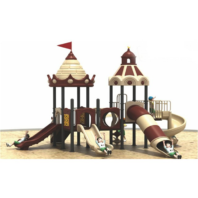 Outdoor Toddler Plastic Slide Castle Playground (ML-2005901)