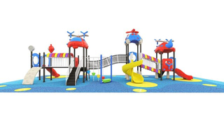 Helicopter-Themed Kids Plastic Outdoor Play Set (HHK-0508)