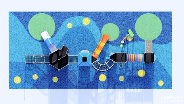 Large Non-Standard Ocean-Themed Multi-Function Outdoor Play Set (HHK-0508)