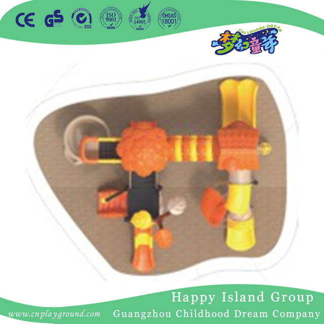 Funny High Children Cylinder Slide Tree House Playground (1916502)