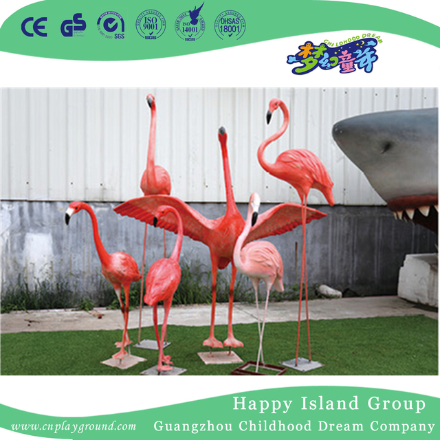 Outdoor Middle Animal Sculpture Flamingos Equipment (HHK-12901)