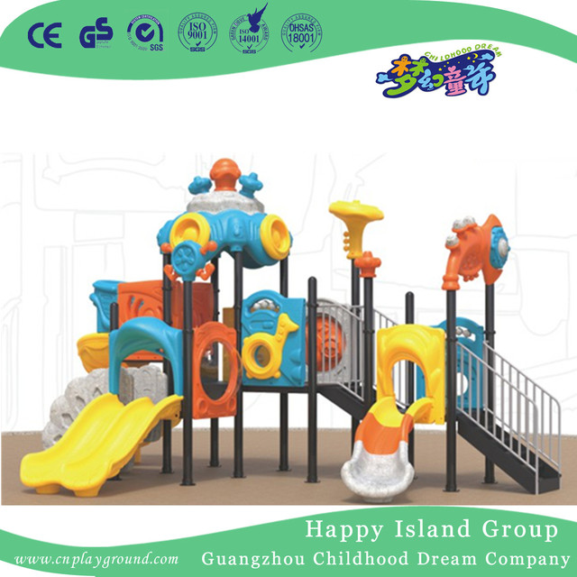 Outdoor Pretty Colorful Plastic Slide Toddler Playground (1911902)
