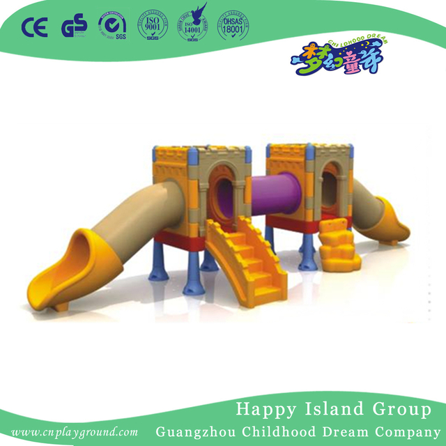 Outdoor Plastic Castle Small Combination Slide Playground (WZY-483-37)