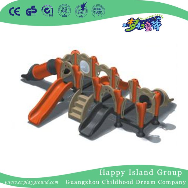 Outdoor Children Funny Plastic Small Slide Playground (WZY-433)