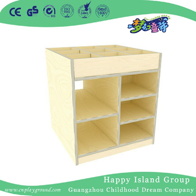 Kindergarten Multilayer Board Wood Art Cabinet (HJ-4410)