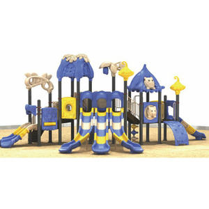 Outdoor Large Children Triple Slide Animal Playground (ML-2003501)
