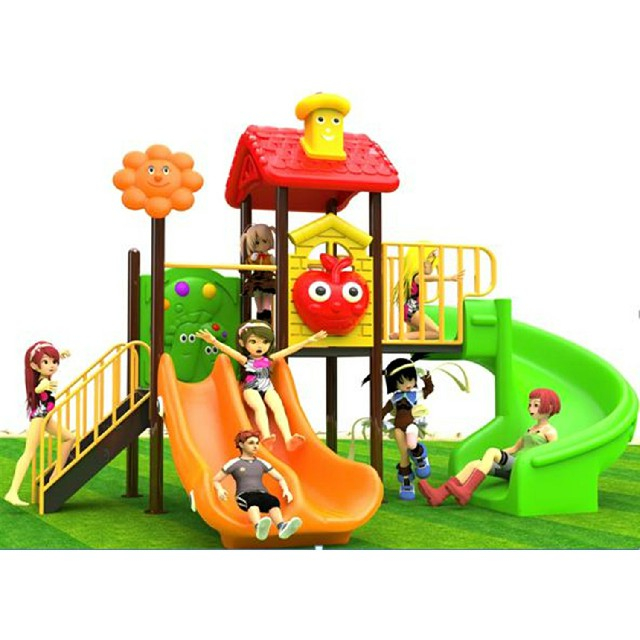 Small Cartoon Children Slide Playground Equipment (BBE-N3)