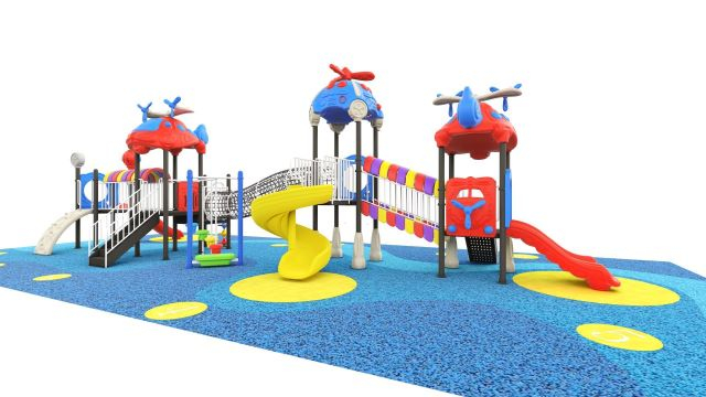 Large Helicopter-Themed Kids Outdoor Play Set(HHK-0508)