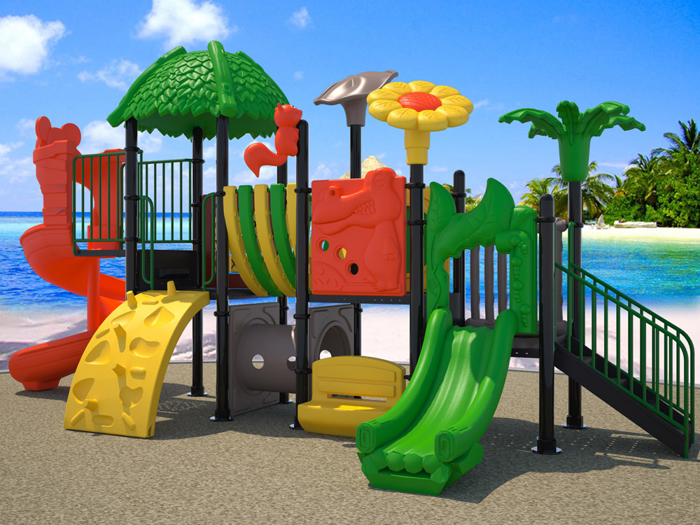 HKDLS04302 Outdoor Children Playground with natural flower and tree+8615989279205