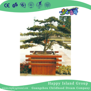 Public New Design Outdoor Wood Flowerpot (HHK-14815)