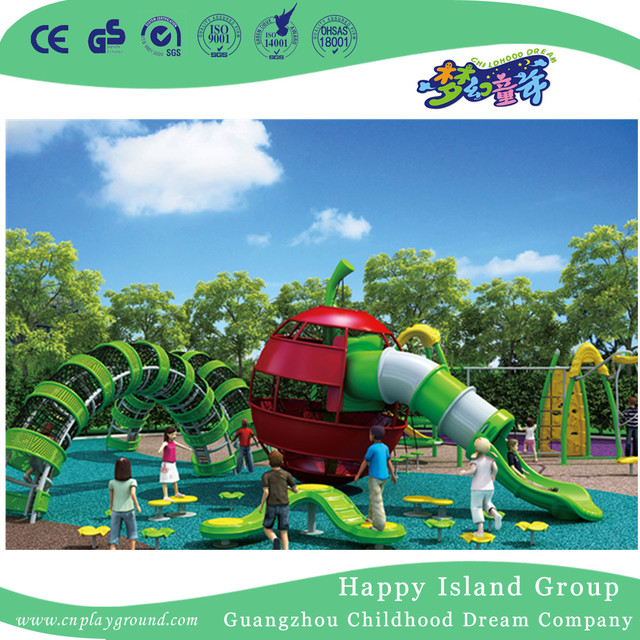 Outdoor Colorful Children Stationery Combination Slide Playground (HHK-3301)