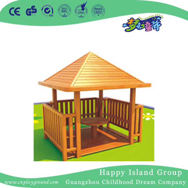 Park Wooden Pavilion Public Facilities For Relaxing (HHK-14902)