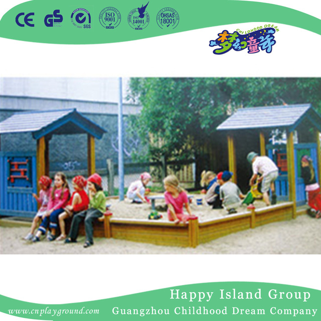Outdoor Kids Play Pavilion And Sand Pool Combination Public Facility (HHK-14908)