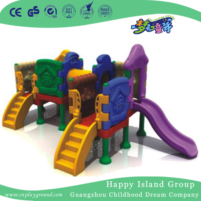  Outdoor Plastic Small Slide Playground Equipment for Sale (WZY-473-7)