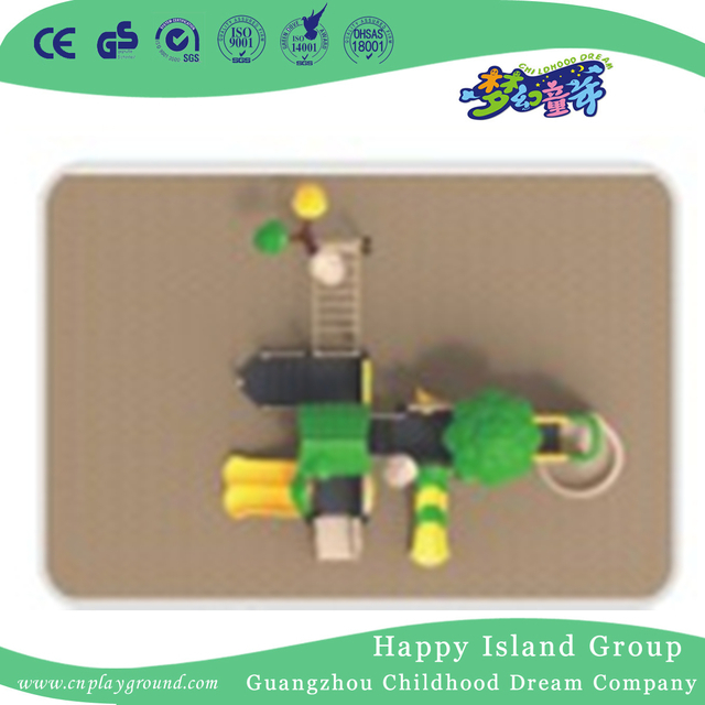 Outdoor Children Plastic Slide Tree House Playground (1914901)