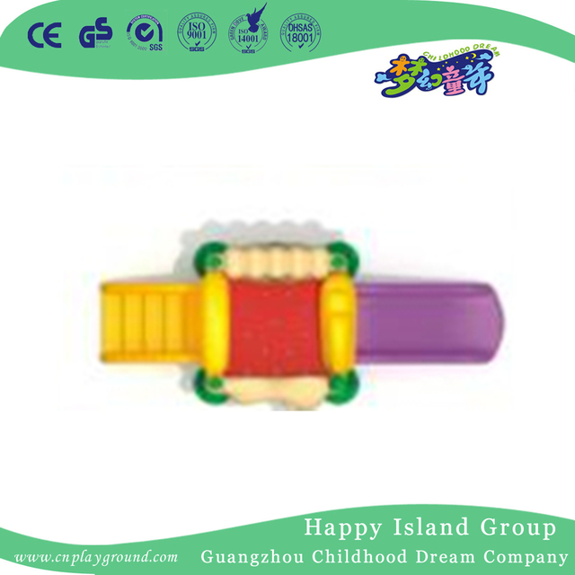 Simple Plastic Small Single Slide Play Equipment (WZY-473-45)