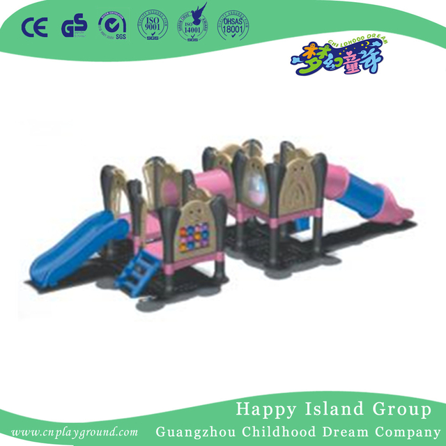 Indoor Kids Plastic Small Slide Playground Equipment (WZY-423)