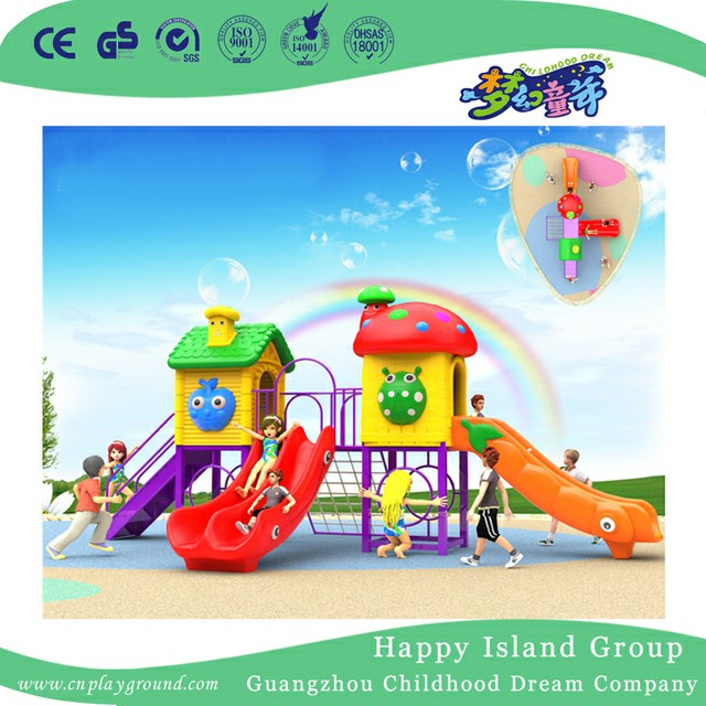 High Quality Outdoor Cartoon Children Playground With S Slide (BBE-A7)