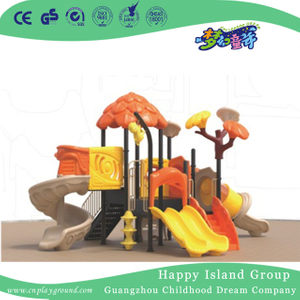 Preschool Commercial Children Plastic Slide Tree House Playground (1916603)