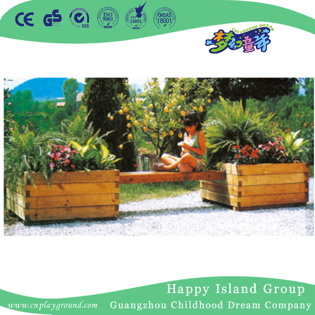 Amusement Park Beautiful Outdoor Wooden Flowerpot (HHK-14814)