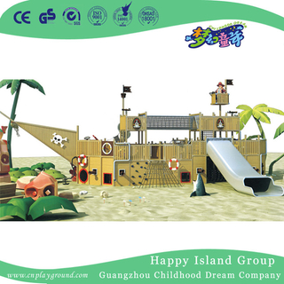 Outdoor Large Wooden Pirate Ship Playground Equipment (HHK-5401)