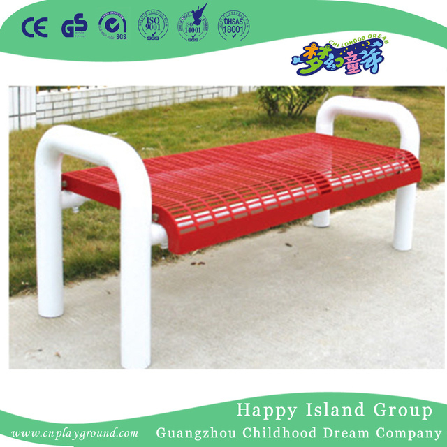 Public Red Outdoor Metal Leisure Bench Equipment (HHK-14704)