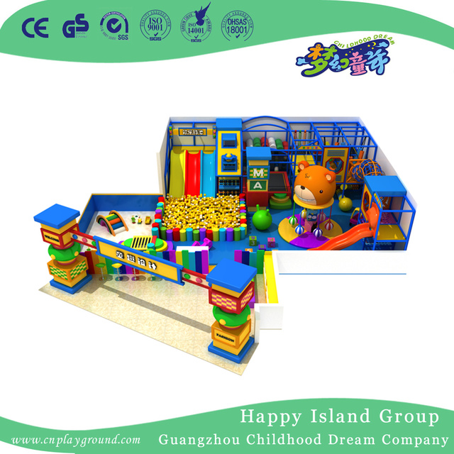 Half Open Cartoon Bear Small Indoor Playground Equipment (TQ-180804)