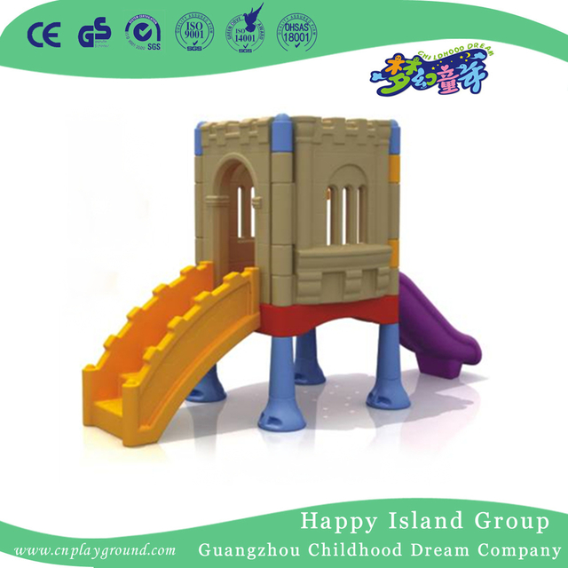 Outdoor Plastic Castle Small Combination Slide Playground (WZY-483-37)