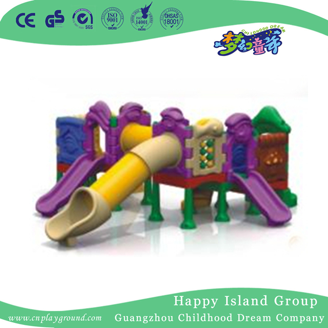 Children Play Plastic Small Combination Slide Playground (WZY-473-40)