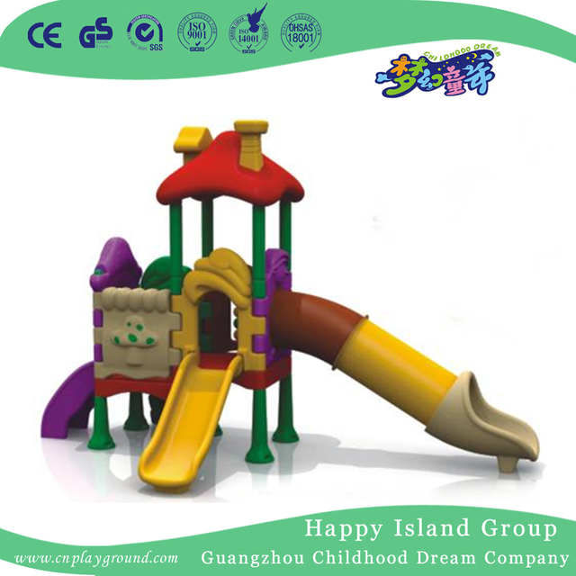 Indoor Cute Kids Plastic Small Slide Playground (WZY-473-34)