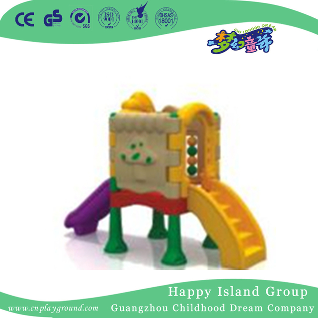 Simple Plastic Small Single Slide Play Equipment (WZY-473-45)