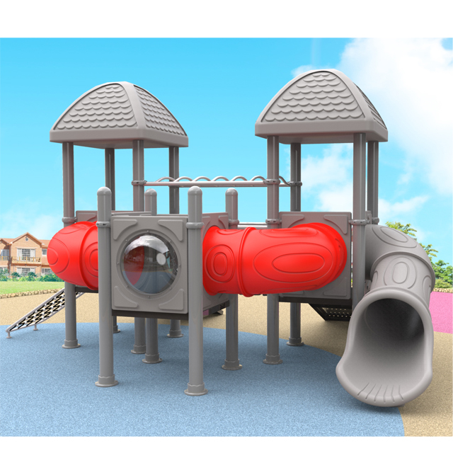 Two Tunnel Slides Playground with Tunnel Slides And Climbers for Outdoor And Indoor Play 2307cus-003