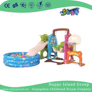 Backyard Commercial Plastic Small Slide With Swing For Toddler (ML-2014505)