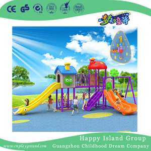 Outdoor Commercial Plastic Children Slide and Swing Combination Playground (BBE-A34)