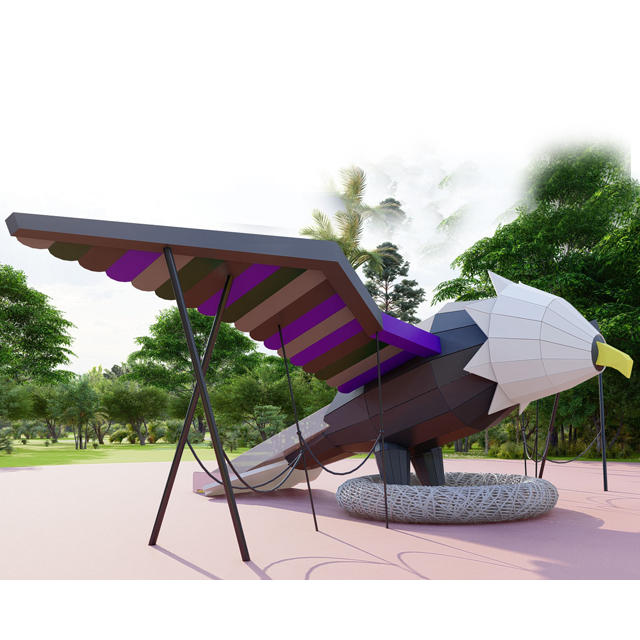 Outdoor Complex Playground Large Eagles Spreading Wings Combination Animal Playground (HK-2801)