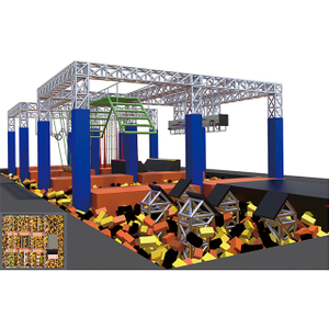 Children play structure with mixed cushion mats(HLD-10002)